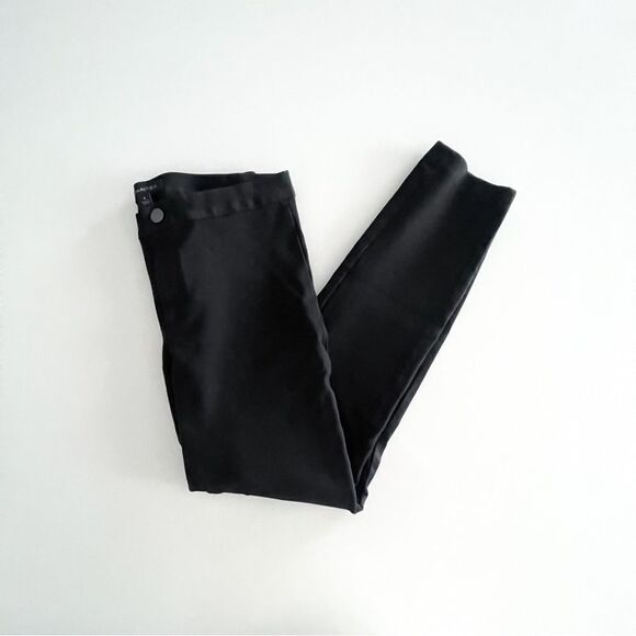 Banana Republic Ponte Legging Black Pants Women's 8 Stretch Zip Up - Picture 2 of 15